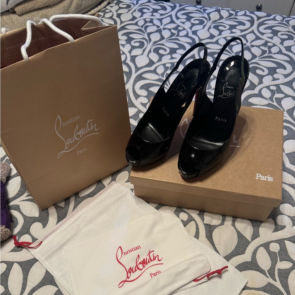 Christian Louboutin HOT CHICK SLING ALTA 120